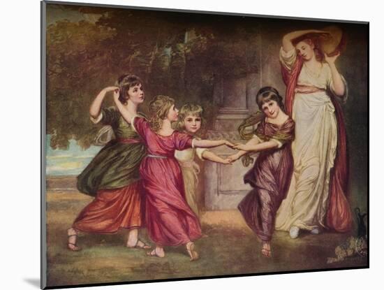 The Stafford Children, c1776. (1914)-George Romney-Mounted Giclee Print