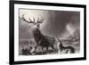 The Stag at Bay-Edwin Henry Landseer-Framed Giclee Print