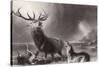 The Stag at Bay-Edwin Henry Landseer-Stretched Canvas
