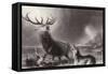 The Stag at Bay-Edwin Henry Landseer-Framed Stretched Canvas
