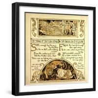 The Stag in the Ox Stall the Deer and the Lion-null-Framed Premium Giclee Print