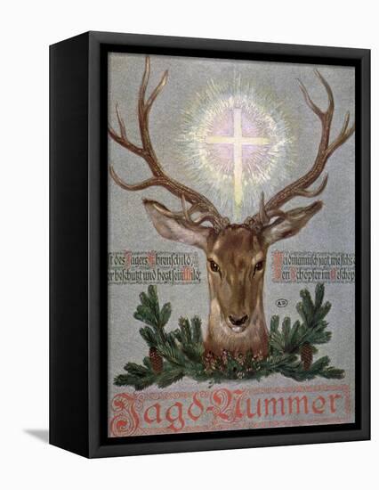 The Stag of St. Hubert-null-Framed Stretched Canvas