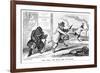 The Stag, the Bull, and the Bear, 19th Century-George Cruikshank-Framed Giclee Print