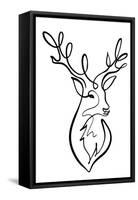 The Stag-Hanna Lee Tidd-Framed Stretched Canvas