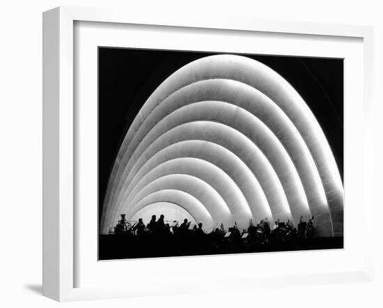 The Stage and Shell of the Hollywood Bowl Was Built in 1929-null-Framed Photo