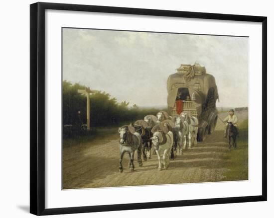 The Stage Coach of Ludlow, 1801-Jacques Laurent Agasse-Framed Giclee Print