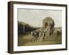 The Stage Coach of Ludlow, 1801-Jacques Laurent Agasse-Framed Giclee Print