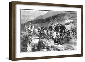 The Stage-Coach of the Last Century, 1855-John Gilbert-Framed Giclee Print