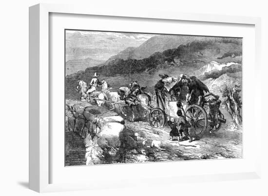 The Stage-Coach of the Last Century, 1855-John Gilbert-Framed Giclee Print