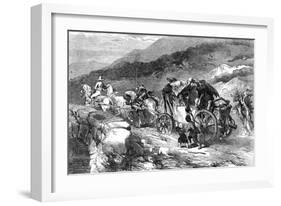 The Stage-Coach of the Last Century, 1855-John Gilbert-Framed Giclee Print