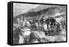 The Stage-Coach of the Last Century, 1855-John Gilbert-Framed Stretched Canvas