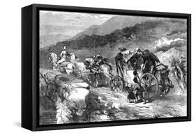 The Stage-Coach of the Last Century, 1855-John Gilbert-Framed Stretched Canvas