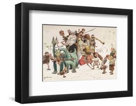 The Stage Coach-Lawson Wood-Framed Premium Giclee Print