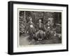 The Stage in Japan, Danjuro, the Actor, and His Daughters, at His Villa-null-Framed Giclee Print