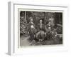 The Stage in Japan, Danjuro, the Actor, and His Daughters, at His Villa-null-Framed Giclee Print