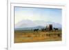 The Stagecoach in the Rockies-Albert Bierstadt-Framed Premium Giclee Print