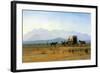 The Stagecoach in the Rockies-Albert Bierstadt-Framed Art Print