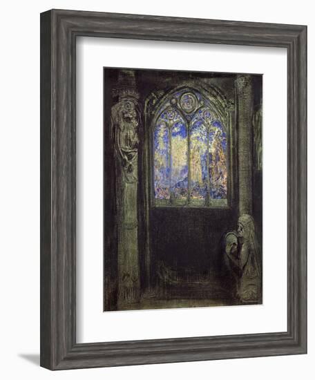 The Stained Glass Window, 1904-Odilon Redon-Framed Giclee Print