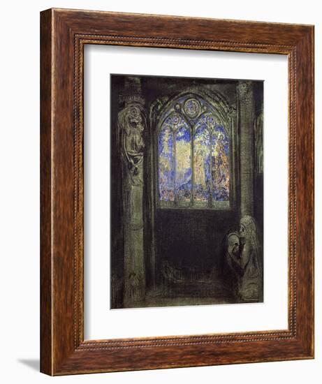 The Stained Glass Window, 1904-Odilon Redon-Framed Giclee Print
