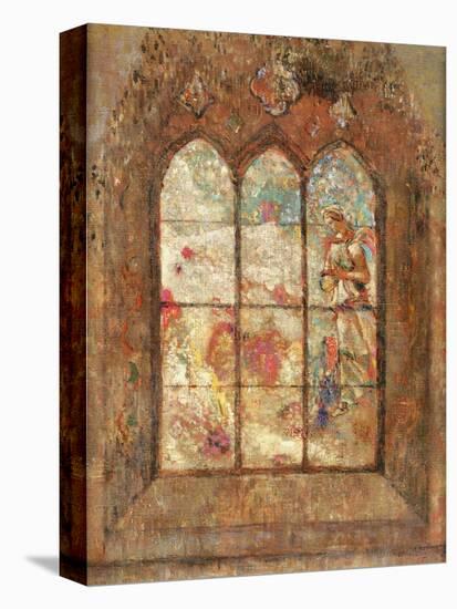 The Stained Glass Window-Odilon Redon-Stretched Canvas