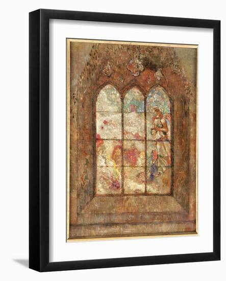 The Stained Glass Window-Odilon Redon-Framed Giclee Print