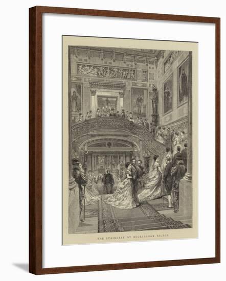 The Staircase at Buckingham Palace-null-Framed Giclee Print