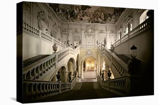 The Staircase, Built 1719-44-Balthasar Neumann-Stretched Canvas