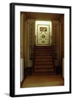 The Staircase in the Schinkel Pavillion Built for King Friedrich Wilhelm III-Karl Friedrich Schinkel-Framed Giclee Print