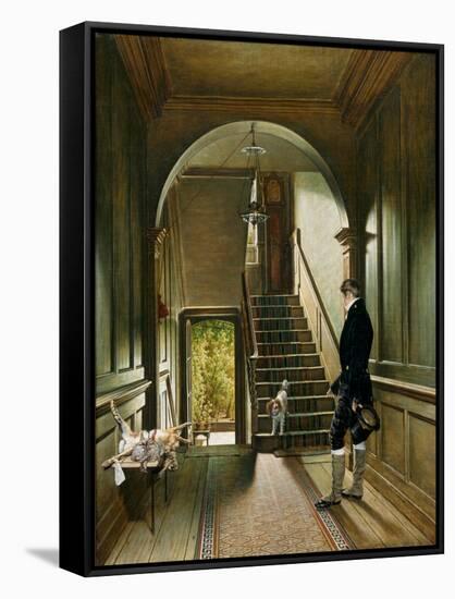 The Staircase of the London Residence of the Painter, 1828-Pieter Christoffel Wonder-Framed Stretched Canvas