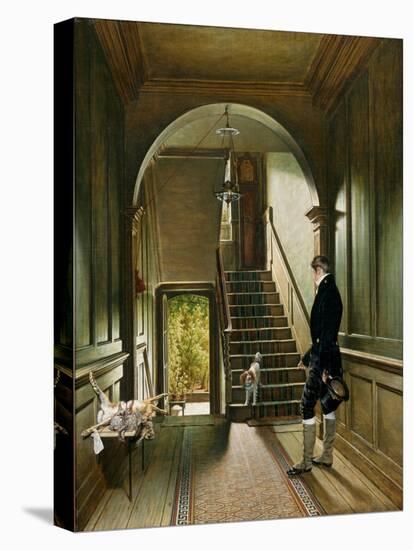 The Staircase of the London Residence of the Painter, 1828-Pieter Christoffel Wonder-Stretched Canvas