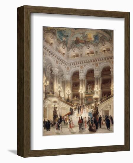 The Staircase of the New Opera of Paris-Louis Beroud-Framed Giclee Print