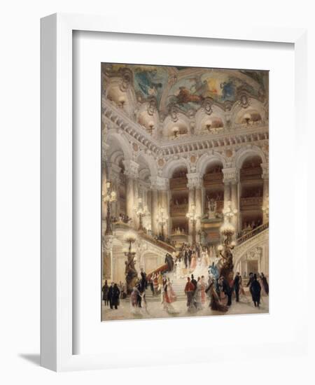 The Staircase of the New Opera of Paris-Louis Beroud-Framed Giclee Print