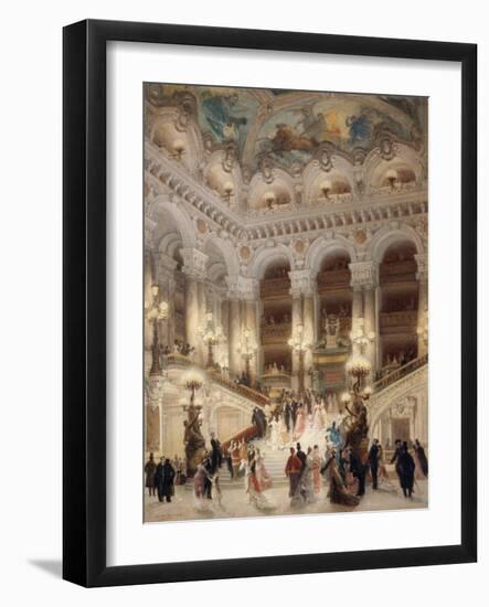 The Staircase of the New Opera of Paris-Louis Beroud-Framed Giclee Print