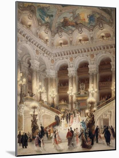 The Staircase of the New Opera of Paris-Louis Beroud-Mounted Giclee Print