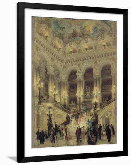 The Staircase of the Opera, 1877-Louis Beroud-Framed Giclee Print