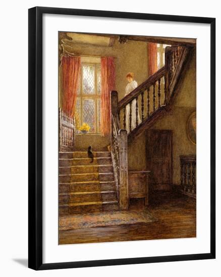 The Staircase, Whittington Court, Gloucestershire-Helen Allingham-Framed Giclee Print