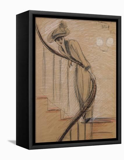 The Staircase-Paul Cesar Helleu-Framed Stretched Canvas