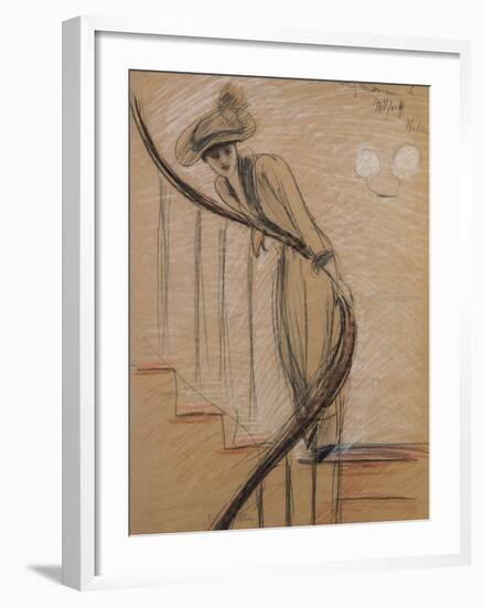 The Staircase-Paul Cesar Helleu-Framed Premium Giclee Print