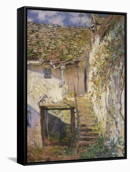 The Stairs, 1878-Claude Monet-Framed Stretched Canvas