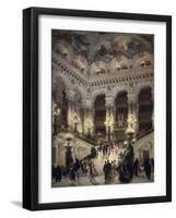 The Stairway of the Opera, Paris-Jean Béraud-Framed Art Print