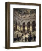 The Stairway of the Opera, Paris-Jean Béraud-Framed Art Print