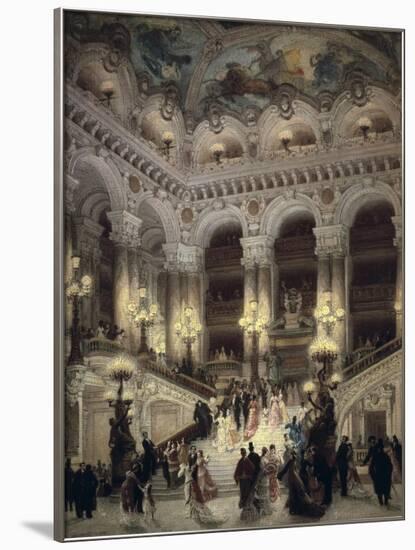 The Stairway of the Opera, Paris-Jean Béraud-Framed Art Print