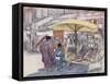 The Stall by the Bridge-Mortimer Ludington Menpes-Framed Stretched Canvas
