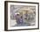 The Stall by the Bridge-Mortimer Ludington Menpes-Framed Giclee Print