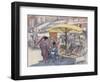 The Stall by the Bridge-Mortimer Ludington Menpes-Framed Giclee Print