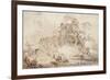 The Stalled Cart, 1759-Jean-Honore Fragonard-Framed Giclee Print