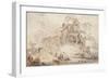 The Stalled Cart, 1759-Jean-Honore Fragonard-Framed Giclee Print