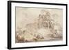 The Stalled Cart, 1759-Jean-Honore Fragonard-Framed Giclee Print