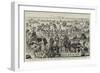 The Stampede for Dinner on the Public Promenade at Colombo, Ceylon, When the Final Piece Begins-null-Framed Giclee Print