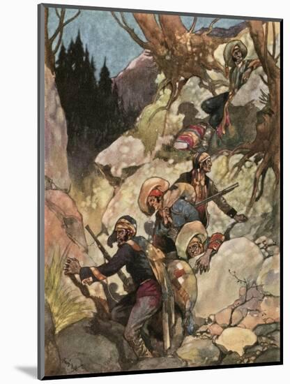 The Stampede of the Smugglers-René Bull-Mounted Giclee Print